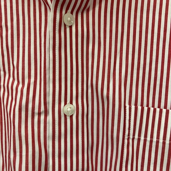 Cutter & Buck Red Striped men’s short sleeved Casual button up Shirt 2XL EUC - Picture 4 of 9